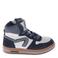 Pinocchio leren sneakers donkerblauw/wit