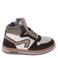 Pinocchio leren sneakers donkerbruin/wit