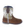 Pinocchio suède cowboylaarzen met ponyhair cognac/beige