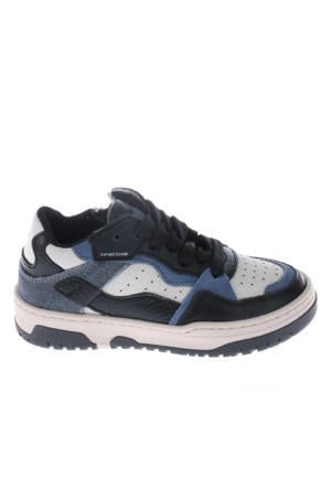 leren sneakers blauw