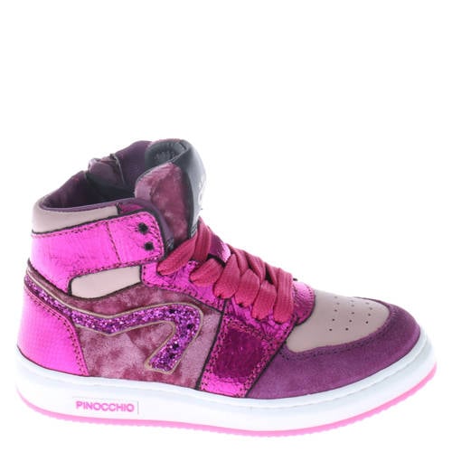 Pinocchio leren sneakers roze/paars afbeelding