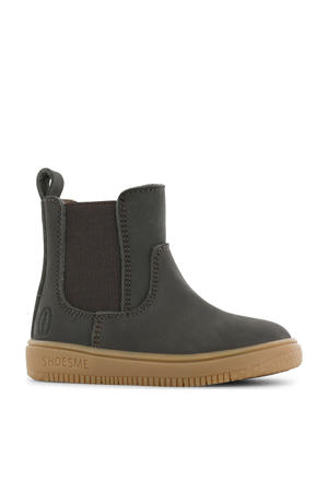 suède enkelboots donkerbruin