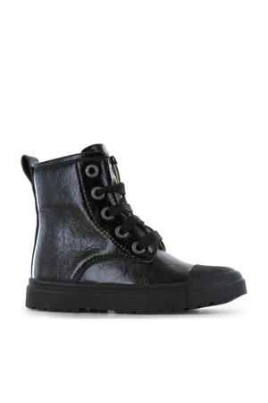 lak sneakers zwart