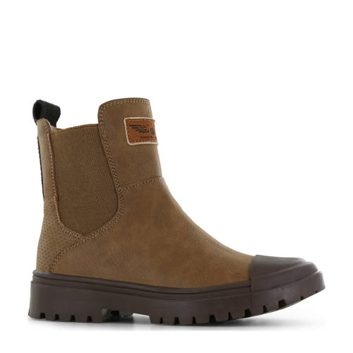 Shoesme leren enkelboots cognac afbeelding