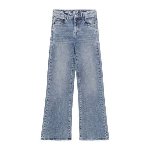 Indian Blue Jeans wide leg jeans medium blue denim afbeelding