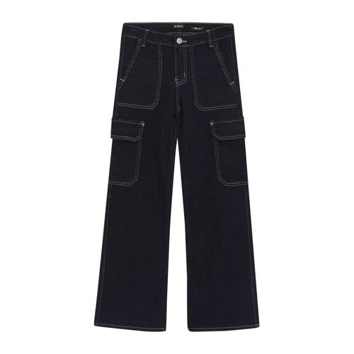Indian Blue Jeans loose fit jeans dark blue denim afbeelding