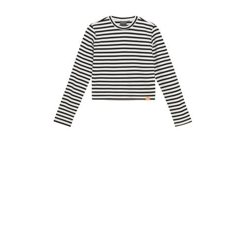 Indian Blue Jeans gestreepte longsleeve zwart afbeelding