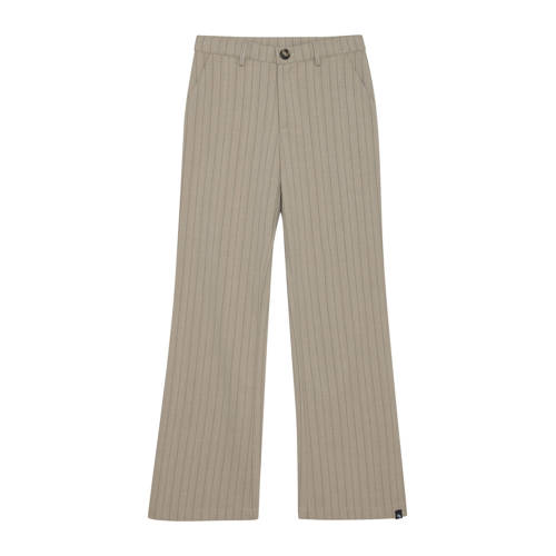 Indian Blue Jeans loose pantalon met krijtstreep zand afbeelding