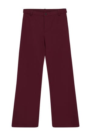 loose casual broek donkerrood