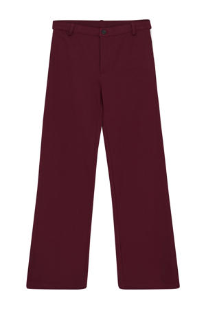 loose casual broek donkerrood