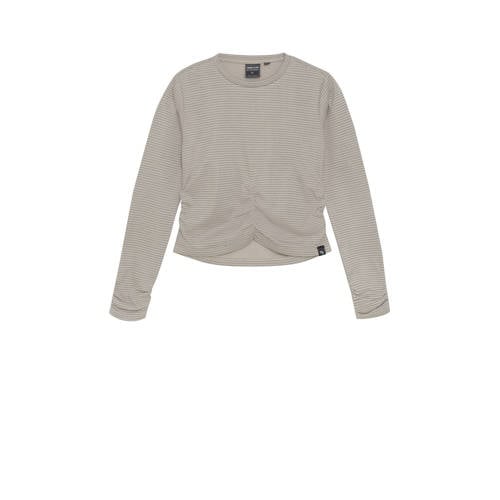 Indian Blue Jeans gestreepte blousetop lichtgrijs afbeelding