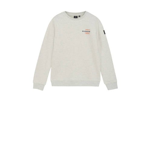 Indian Blue Jeans sweater met backprint grijs melange afbeelding