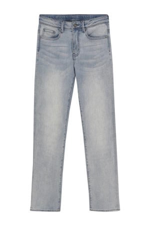 loose fit light blue denim