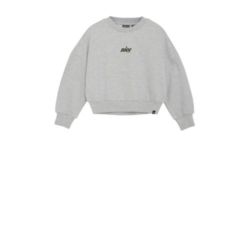 Indian Blue Jeans sweater met backprint grijs afbeelding