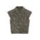 Indian Blue Jeans denim gilet met panterprint bruin