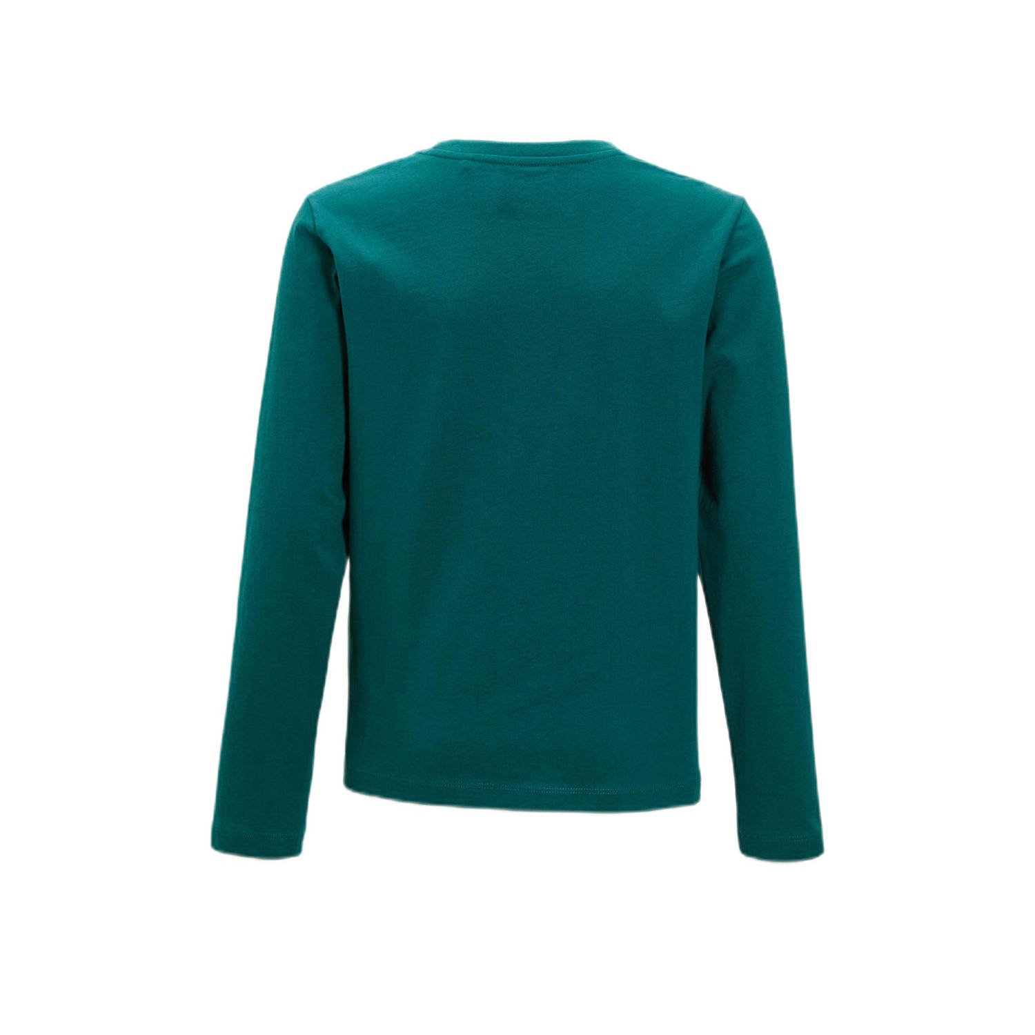 Orange Stars longsleeve met printopdruk petrol