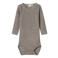 NAME IT BABY wollen romper grijsbruin
