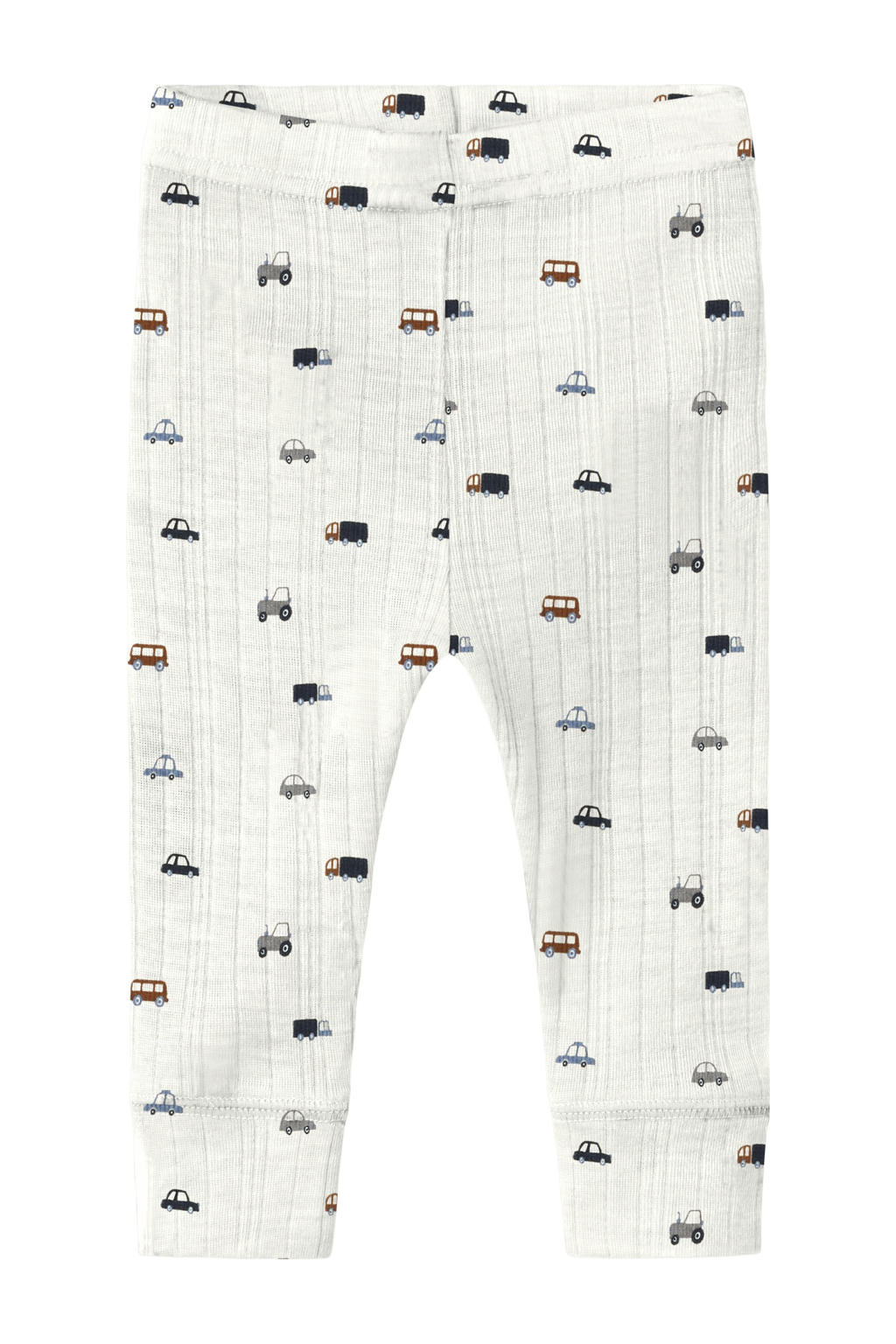 Wit, blauw en grijze jongens NAME IT BABY wollen babybroek met slim fit