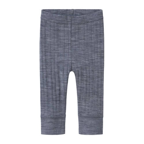 NAME IT BABY wollen slim babybroek grijs afbeelding