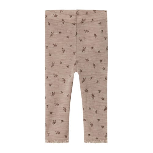 NAME IT BABY wollen slim legging grijs afbeelding