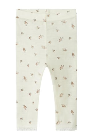 wollen slim legging wit