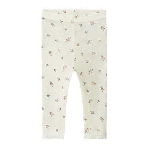 NAME IT BABY wollen slim legging wit afbeelding