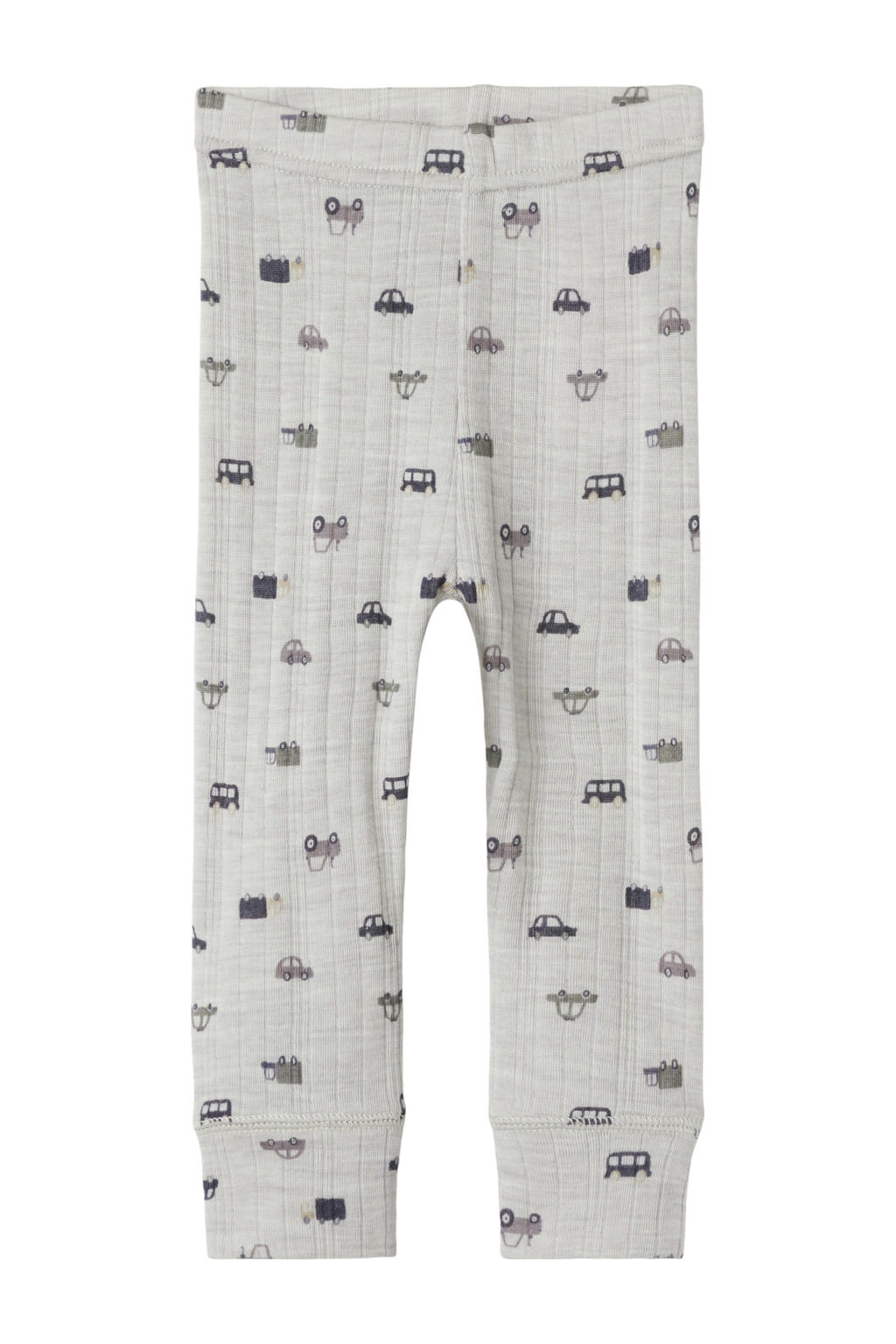 Grijze jongens NAME IT BABY wollen babybroek met slim fit