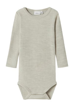 wollen romper grijs