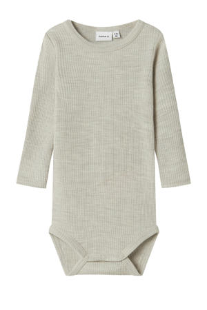 wollen romper grijs