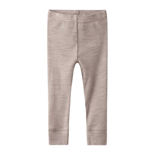 NAME IT BABY wollen babybroek grijsbruin afbeelding
