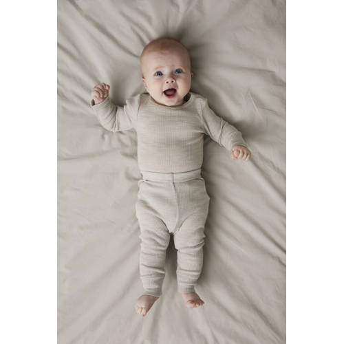 NAME IT BABY wollen babybroek lichtgrijs afbeelding