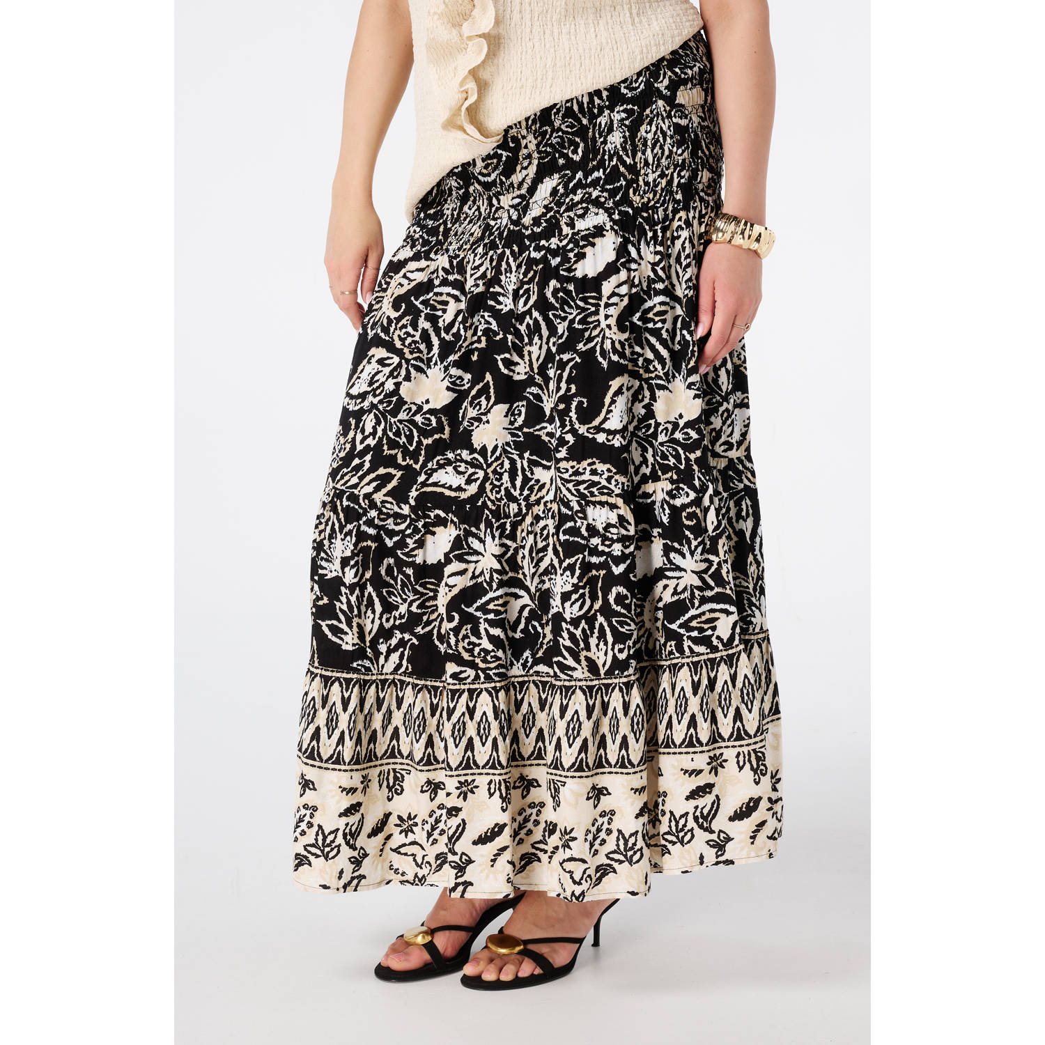 MS Mode maxi rok zwart