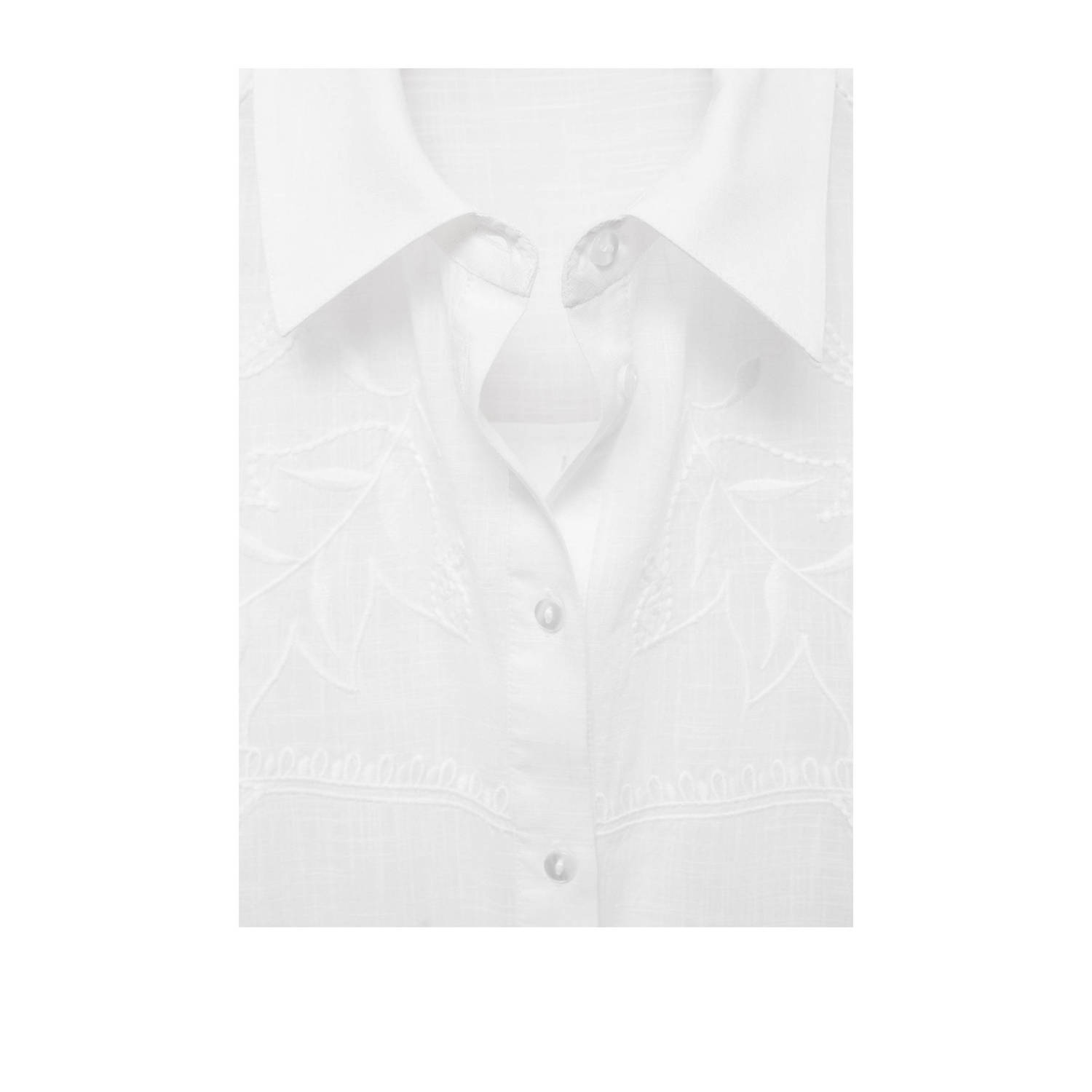 Mango blouse wit broderie