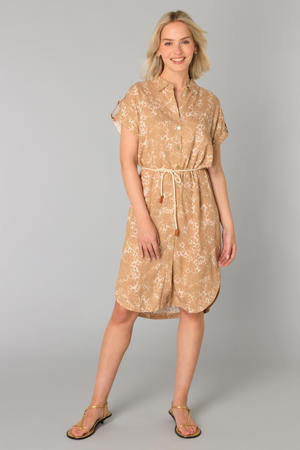 blousejurk met lurex zand