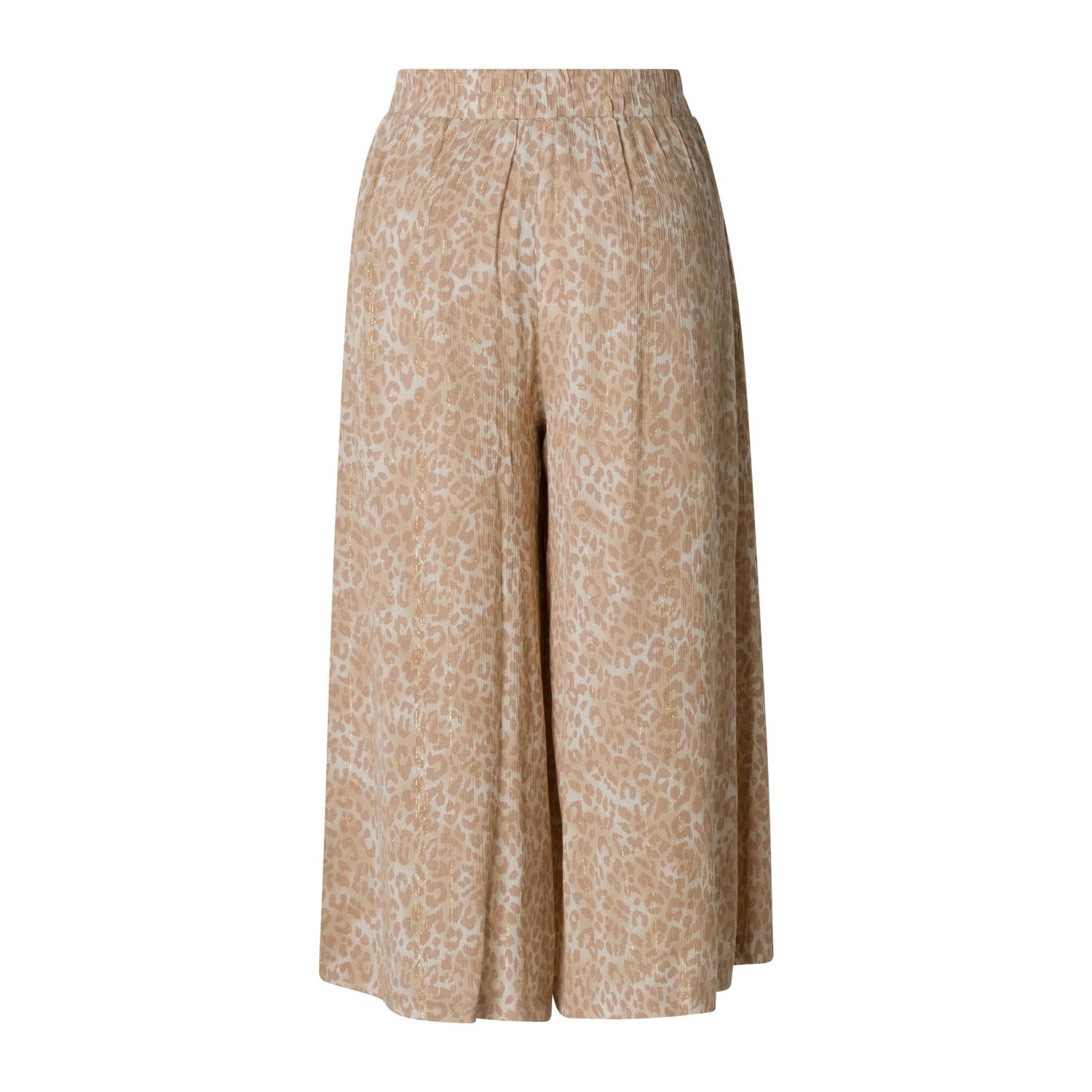 Yest high waist culotte zand met lurex