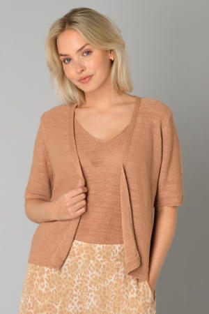 vest beige gebreid