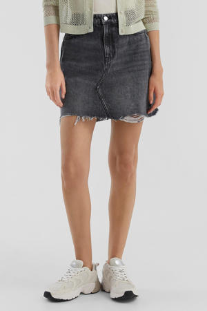 denim spijkerrok grey denim