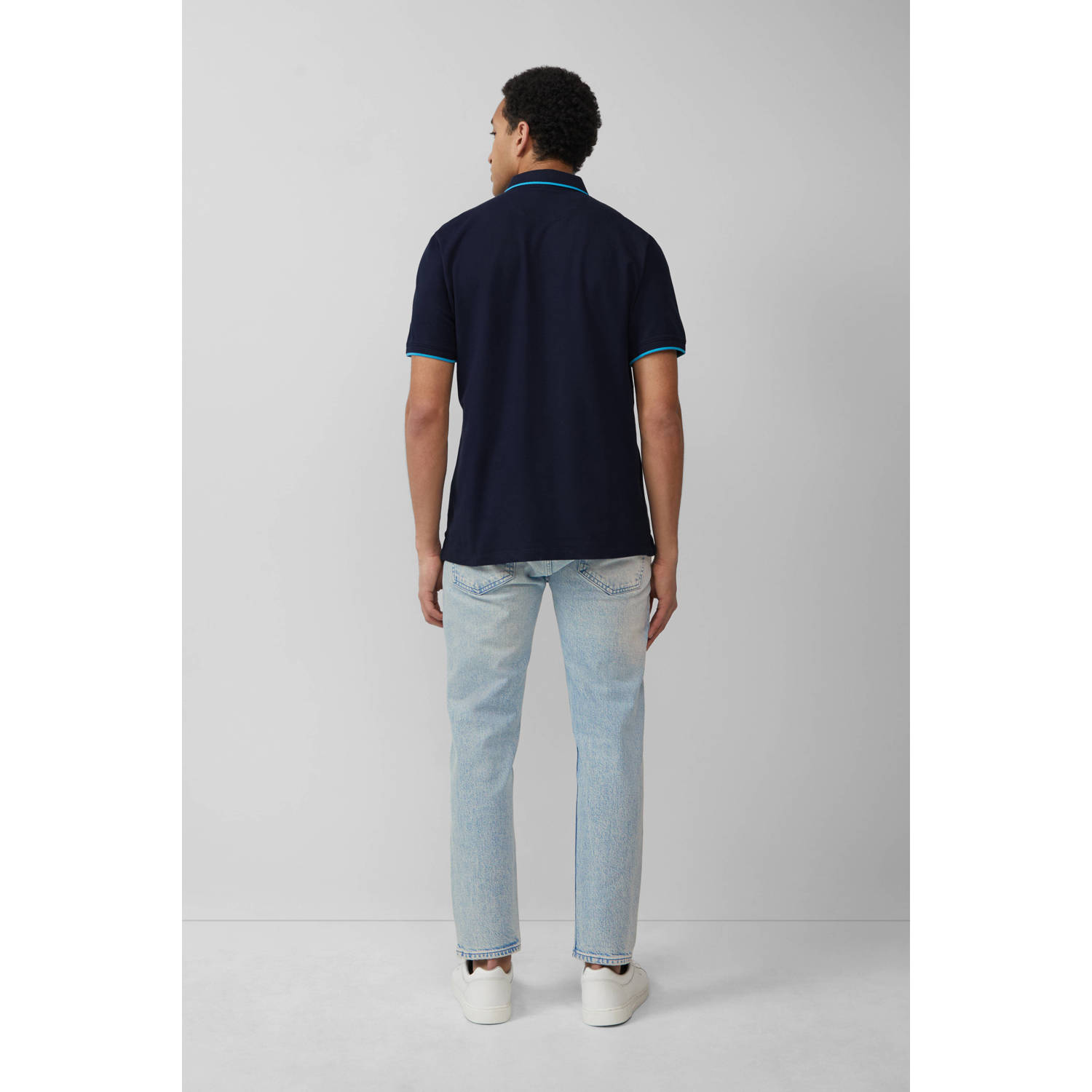s.Oliver regular polo donkerblauw