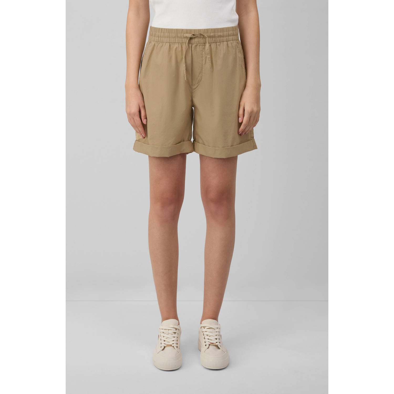S.Oliver RED LABEL Relaxed fit korte broek van een mix van katoen en lyocell