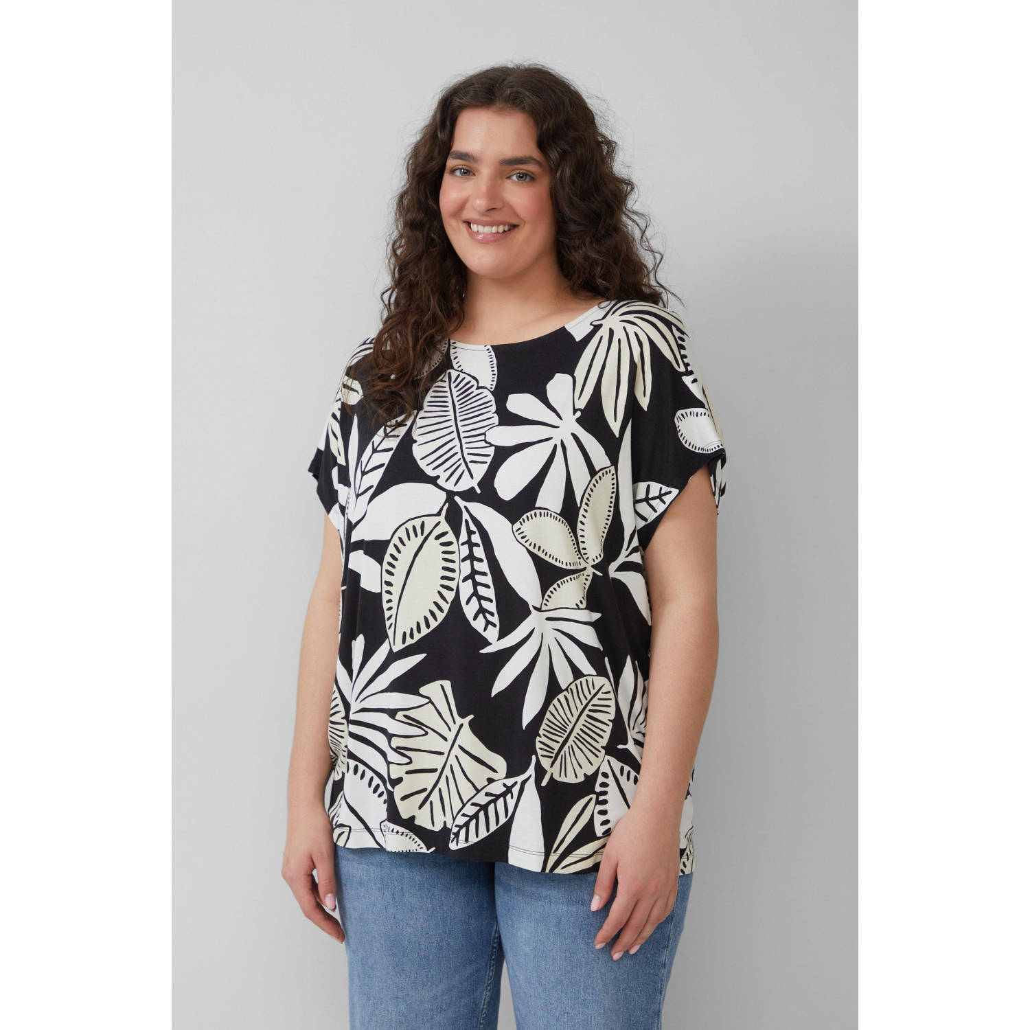 S.Oliver Curve top zwart