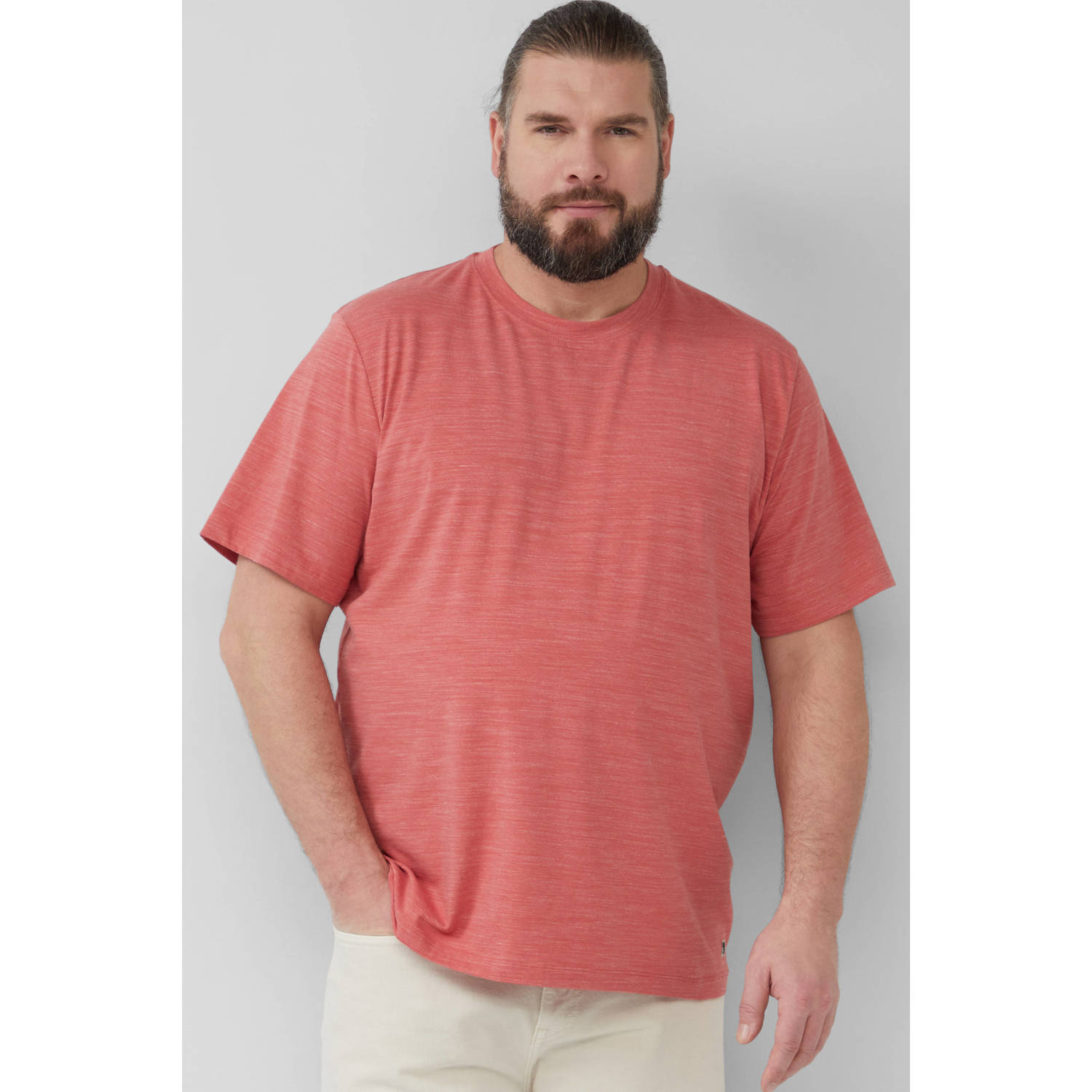 S.Oliver Big Size T-shirt koraalrood