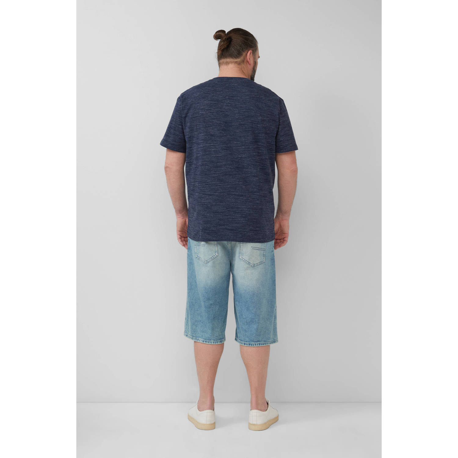 s.Oliver Big Size T-shirt donkerblauw