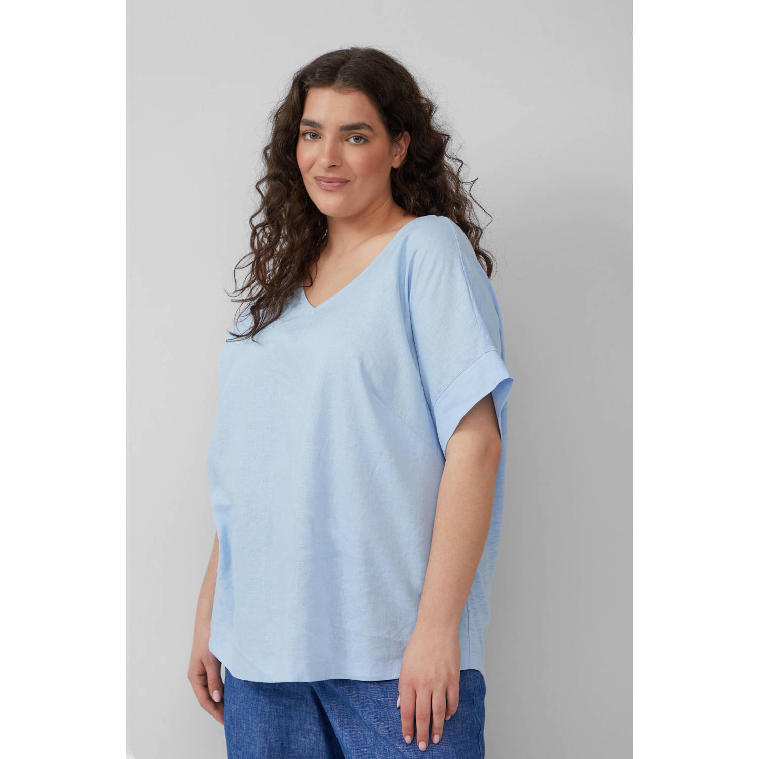 S.Oliver Curve top lichtblauw