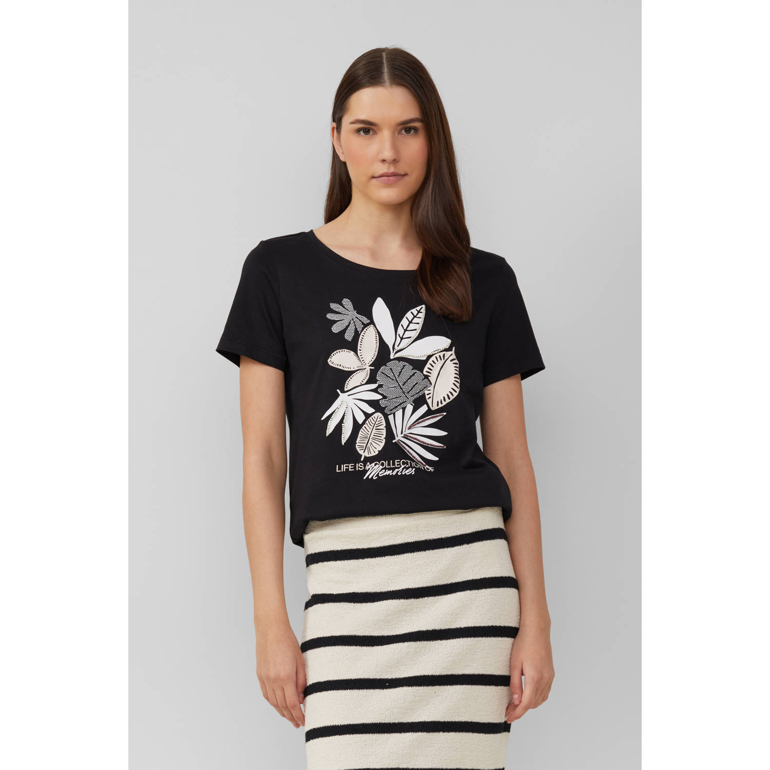 S.Oliver RED LABEL Regular fit T-shirt van puur katoen