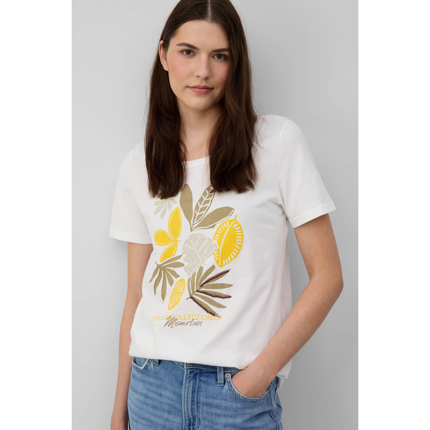 S.Oliver RED LABEL Regular fit T-shirt van puur katoen