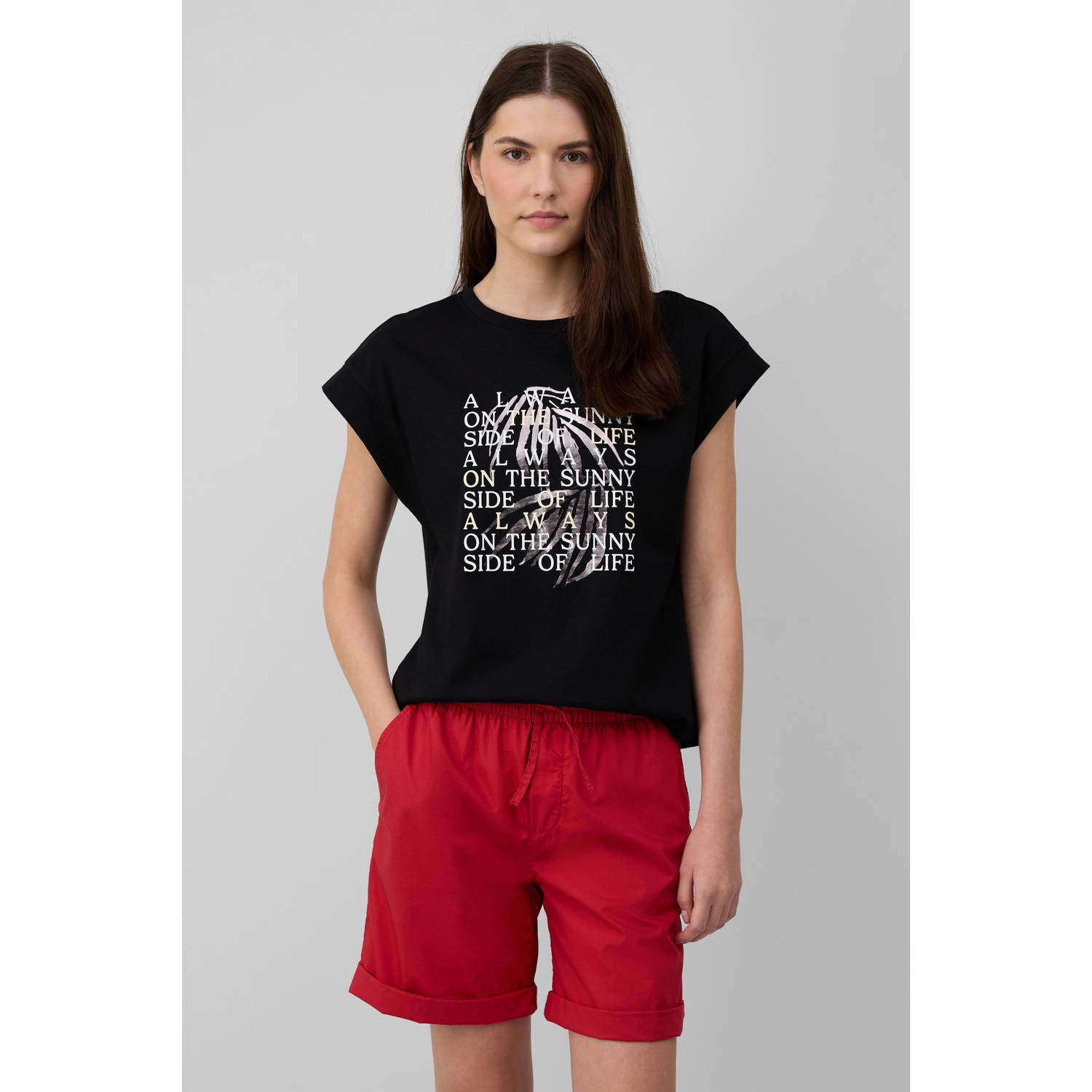 S.Oliver RED LABEL Regular fit T-shirt van puur katoen