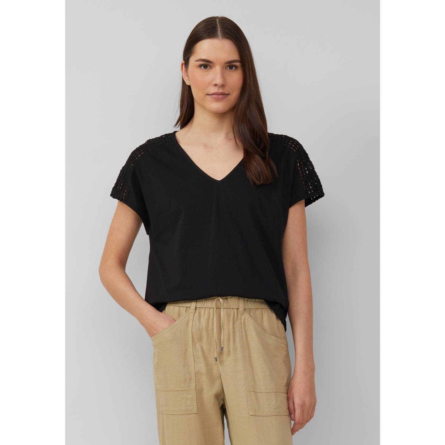 S.Oliver RED LABEL Loose fit T-shirt van puur katoen