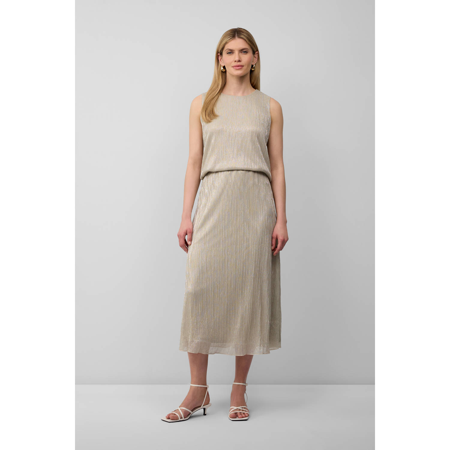 s.Oliver BLACK LABEL top beige met lurex