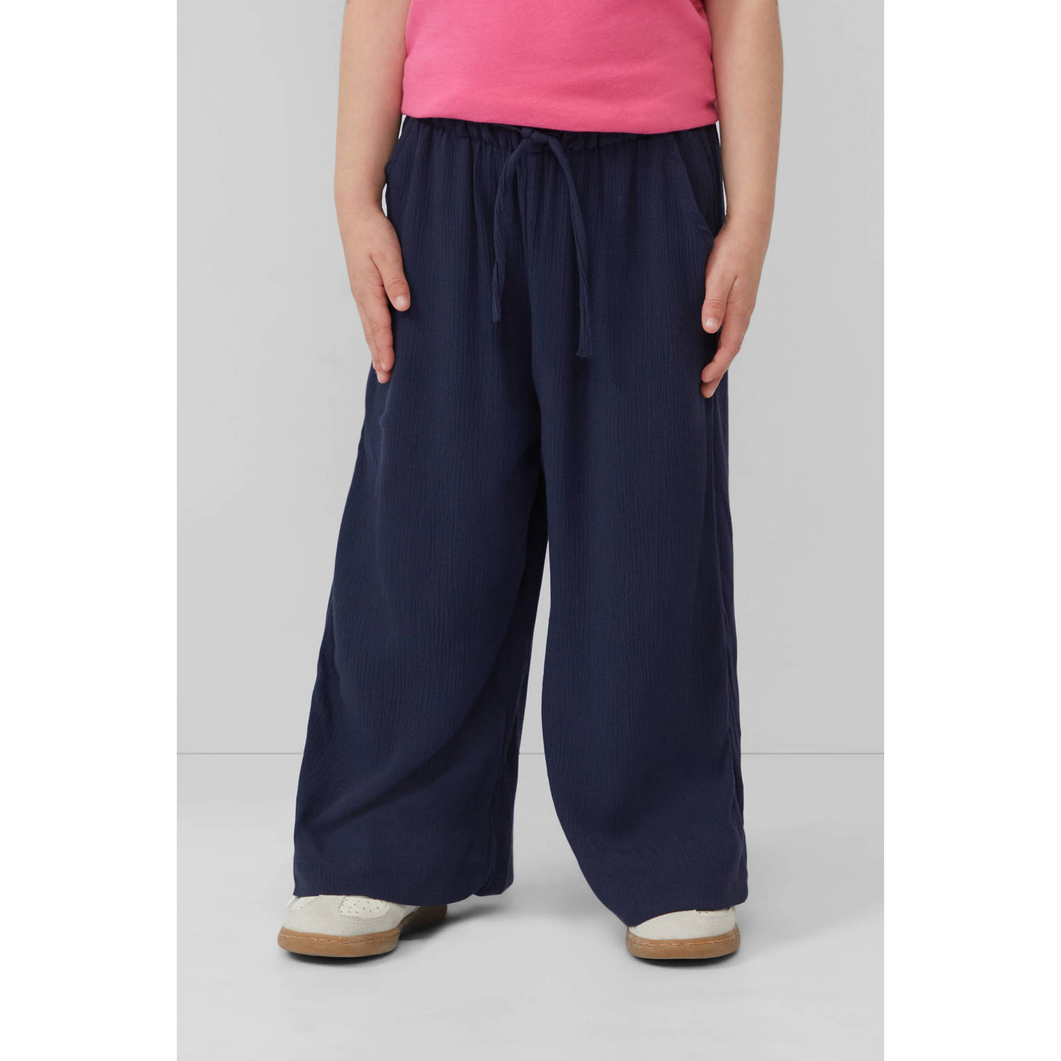 S.Oliver casual broek donkerblauw