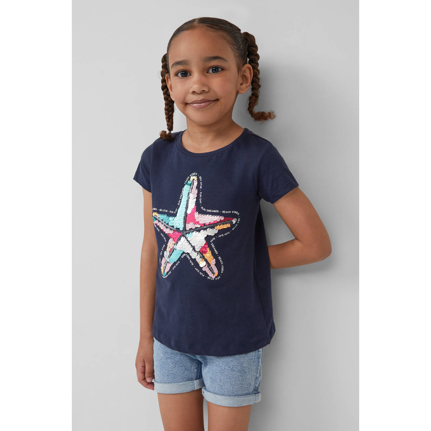 S.Oliver RED LABEL Regular fit T-shirt met interactief design